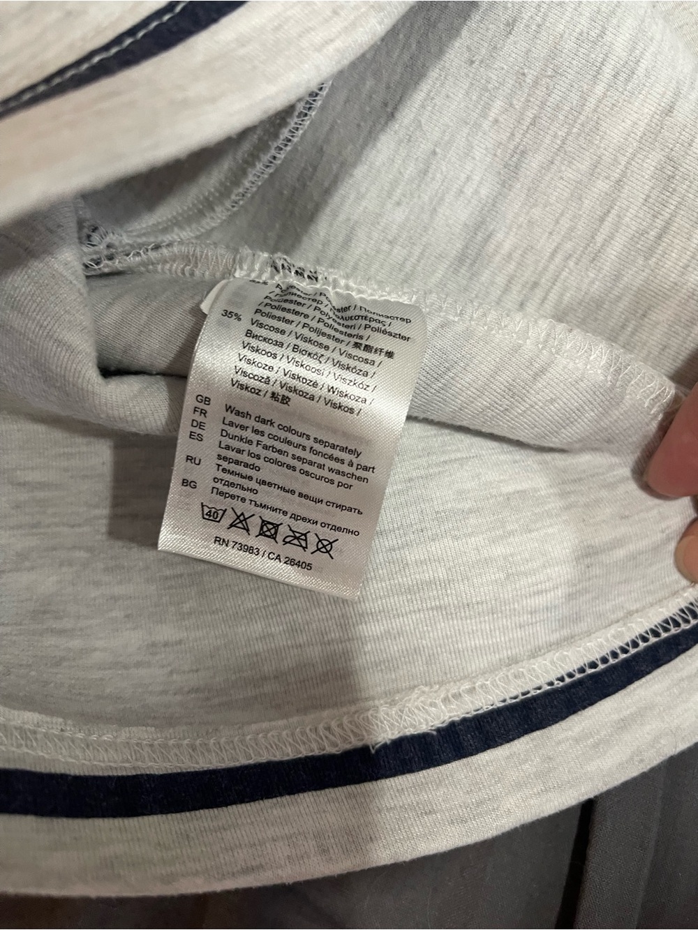 Helly Hansen Navy and Gray Striped Mini Skirt - Picture 5 of 8